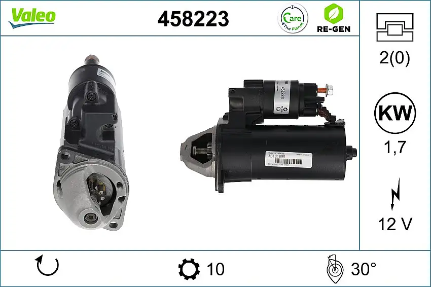 Démarreur VALEO 458223