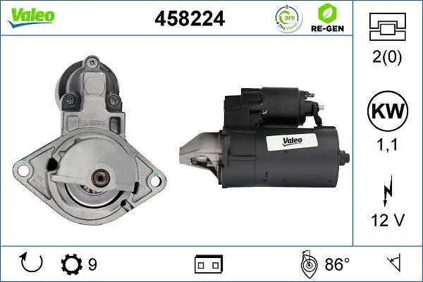 Démarreur VALEO 458224