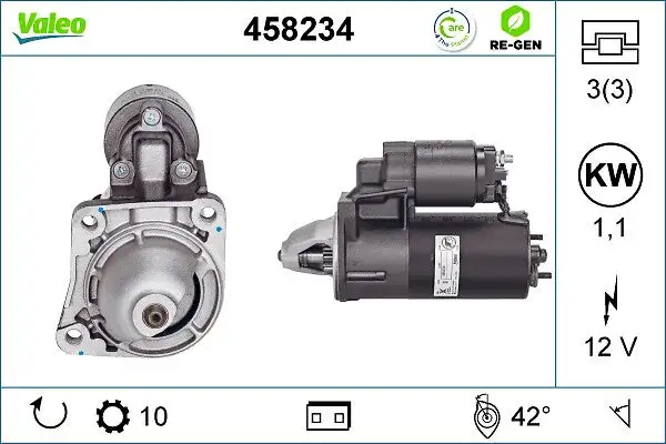 Démarreur VALEO 458234