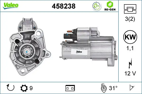 Démarreur VALEO 458238