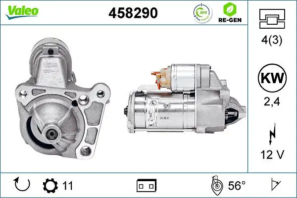 Démarreur VALEO 458290