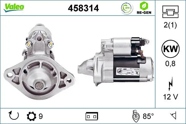 Démarreur VALEO 458314