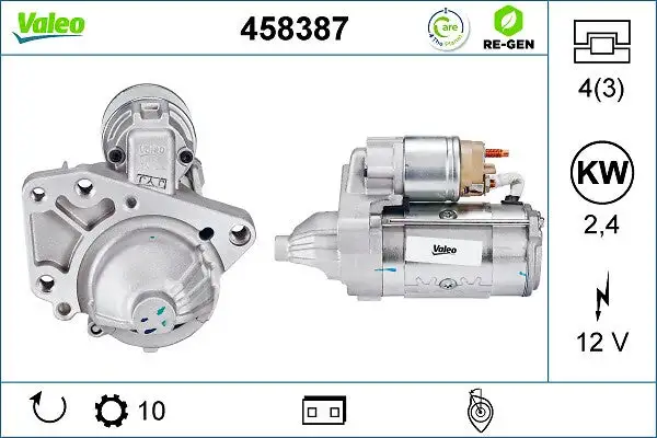 Démarreur VALEO 458387