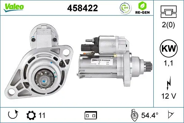 Démarreur VALEO 458422