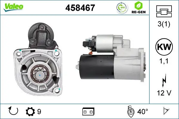 Démarreur VALEO 458467