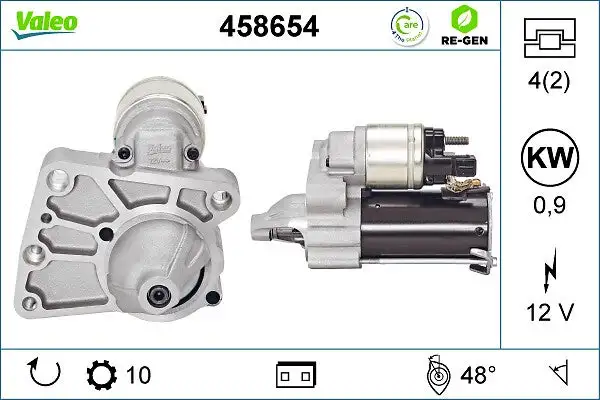 Démarreur VALEO 458654
