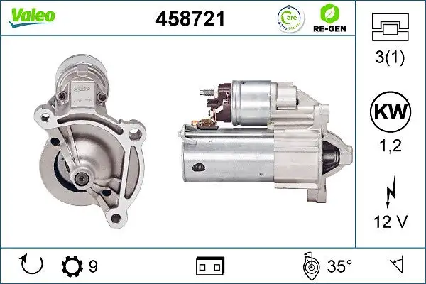 Démarreur VALEO 458721
