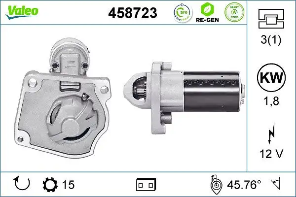 Démarreur VALEO 458723