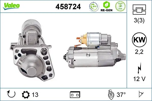 Démarreur VALEO 458724