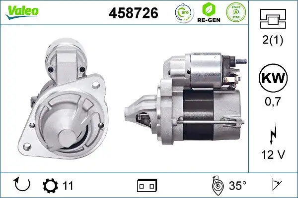 Démarreur VALEO 458726