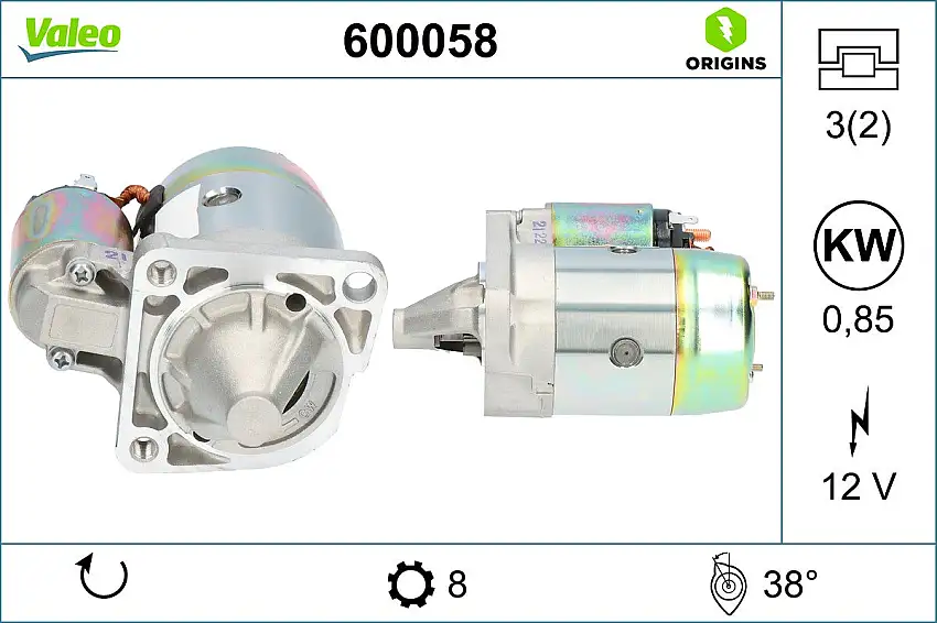 Démarreur VALEO 600058