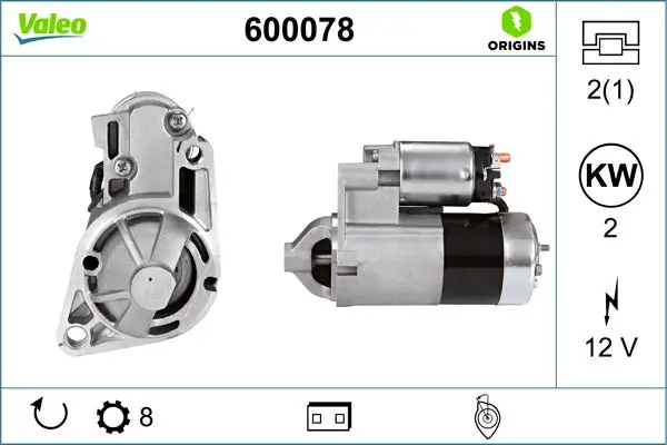 Démarreur VALEO 600078