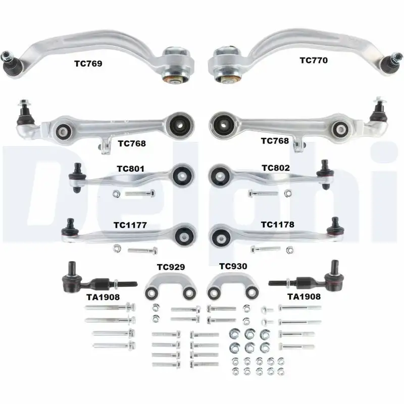 Kit de réparation, bras triangulaire DELPHI TC1400KIT