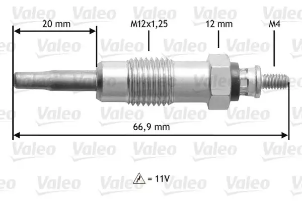 Bougie de préchauffage VALEO 345111