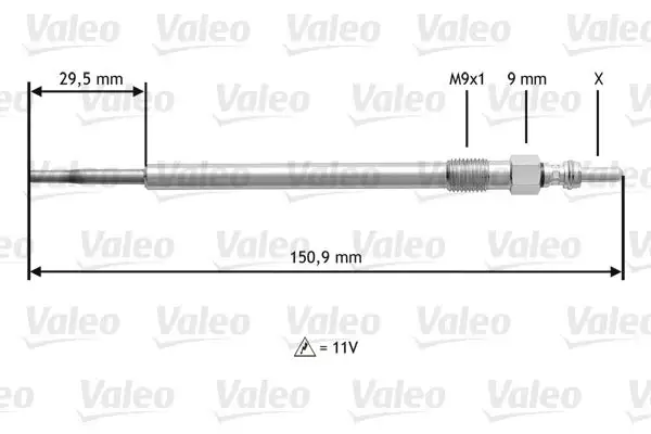 Bougie de préchauffage VALEO 345131