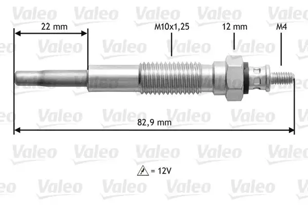 Bougie de préchauffage VALEO 345148
