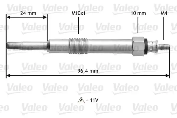 Bougie de préchauffage VALEO 345150