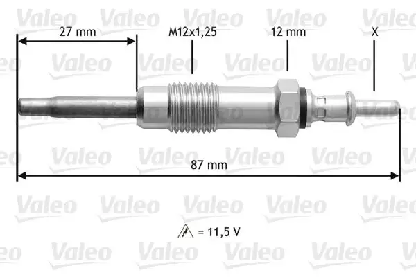 Bougie de préchauffage VALEO 345151