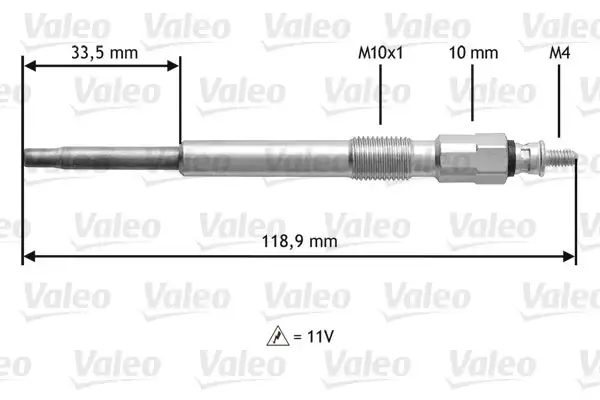 Bougie de préchauffage VALEO 345152