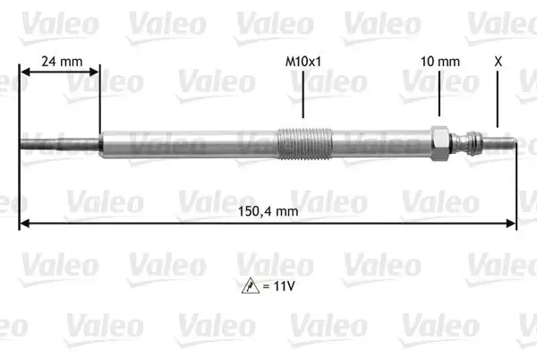 Bougie de préchauffage VALEO 345153