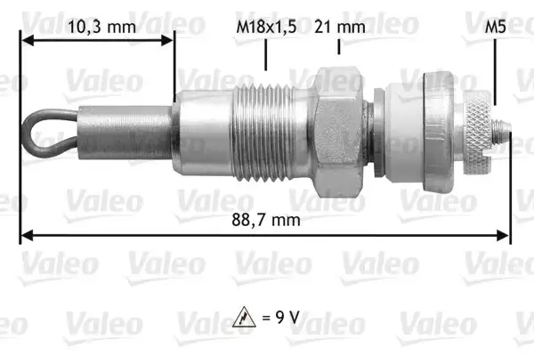 Bougie de préchauffage VALEO 345156