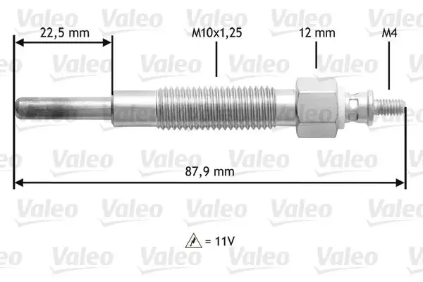 Bougie de préchauffage VALEO 345157
