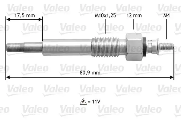 Bougie de préchauffage VALEO 345160