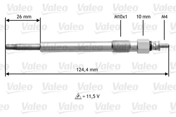 Bougie de préchauffage VALEO 345162