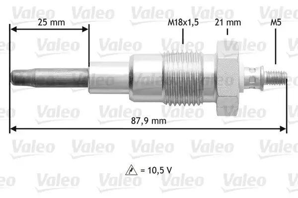 Bougie de préchauffage VALEO 345167