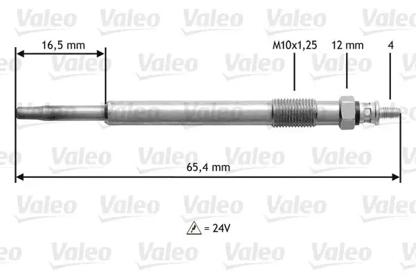 Bougie de préchauffage VALEO 345169