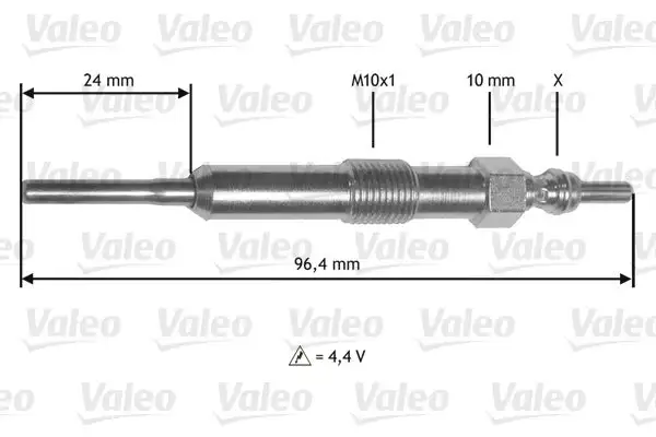 Bougie de préchauffage VALEO 345171