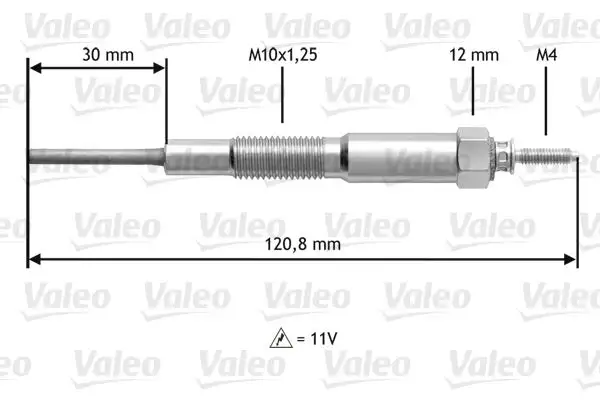 Bougie de préchauffage VALEO 345173