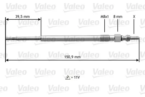 Bougie de préchauffage VALEO 345174