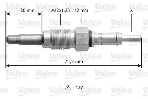 Bougie de préchauffage VALEO 345181