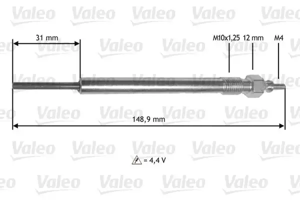 Bougie de préchauffage VALEO 345182