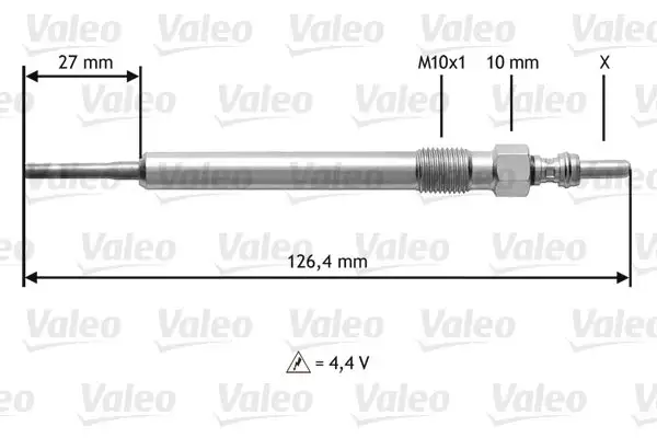 Bougie de préchauffage VALEO 345183