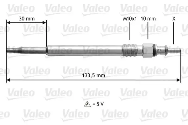 Bougie de préchauffage VALEO 345188