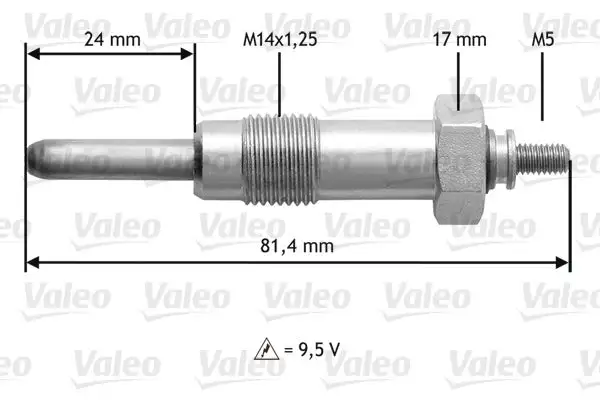 Bougie de préchauffage VALEO 345192