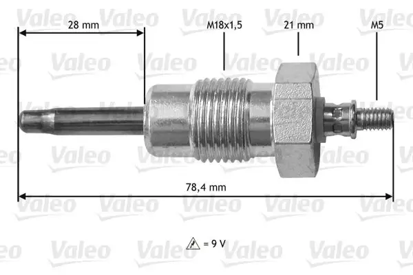 Bougie de préchauffage VALEO 345195