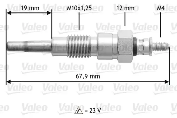 Bougie de préchauffage VALEO 345196