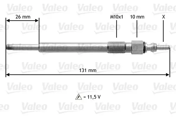 Bougie de préchauffage VALEO 345202
