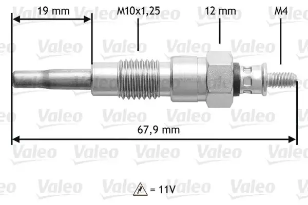 Bougie de préchauffage VALEO 345203