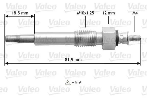 Bougie de préchauffage VALEO 345205