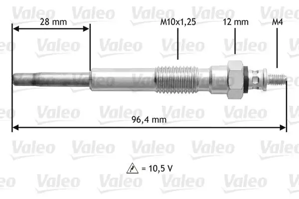 Bougie de préchauffage VALEO 345209