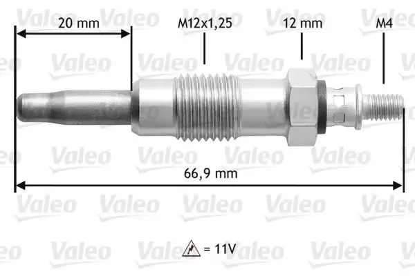 Bougie de préchauffage VALEO 345210