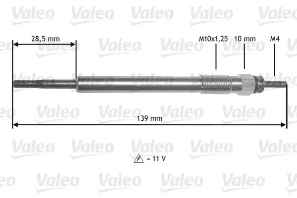 Bougie de préchauffage VALEO 345211