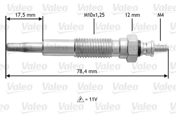 Bougie de préchauffage VALEO 345214