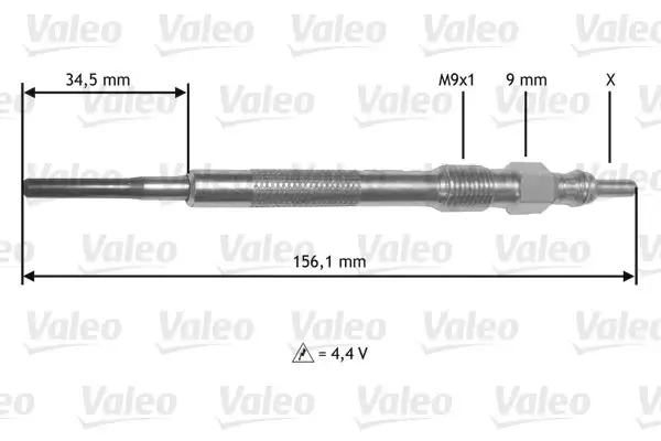 Bougie de préchauffage VALEO 345219