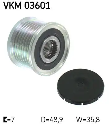Poulie roue libre, alternateur SKF VKM 03601