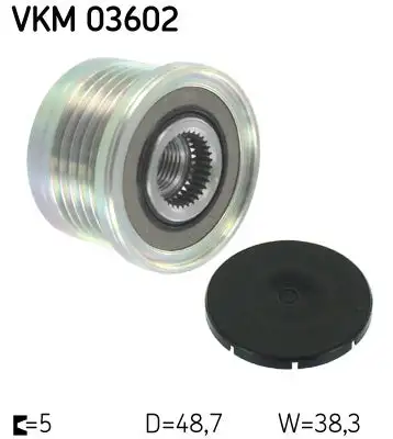 Poulie roue libre, alternateur SKF VKM 03602